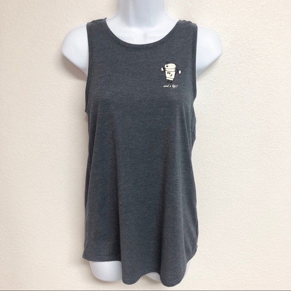 Old Navy Active Coffee Graphic Top - Picture 1 of 6